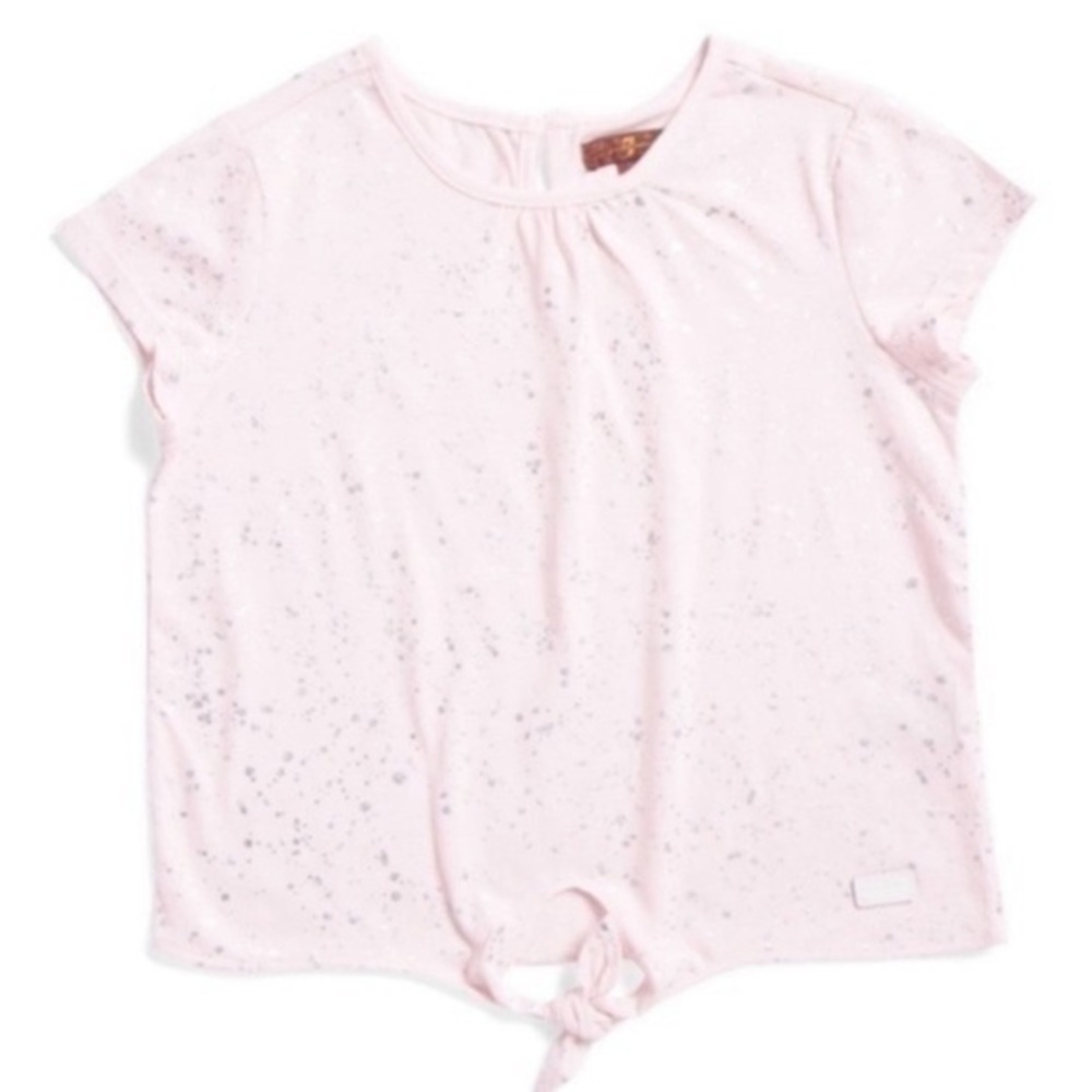 NWT. 7 FOR ALL MANKIND Girls’ Foil Printed Top